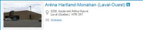 Aréna Hartland Monahan (Laval-Ouest) à Laval